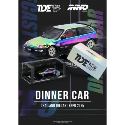 Inno64 Honda Civic EF9 TDE 2025 Dinner Car – Limited Edition 1:64
