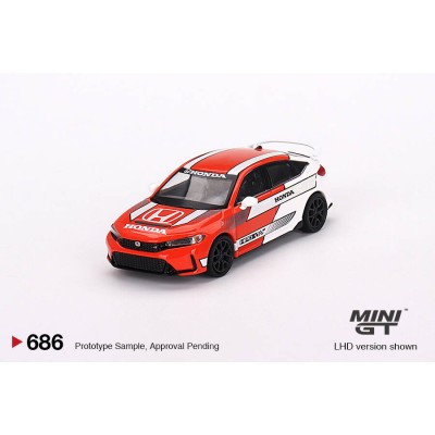 Mini GT 1/64 Honda Civic TYPE R 2023 Pace Car Red MGT00686