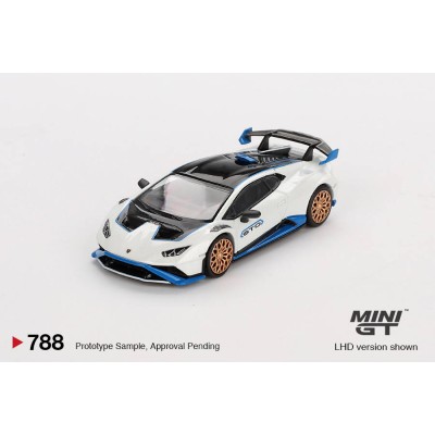 Mini GT 1/64 Lamborghini Huracán STO Bianco Asopo MGT00788