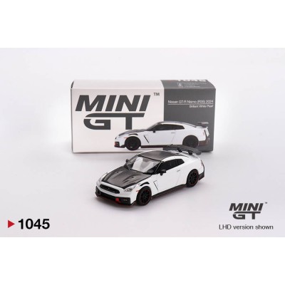 Mini GT 1/64 Nissan GT-R Nismo 2024 Brilliant White Pearl MGT01045