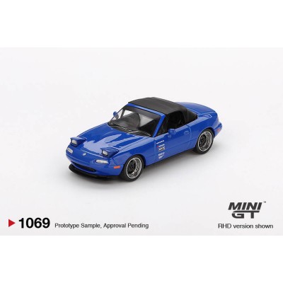 Mini GT 1/64 Mazda Miata MX-5 (NA) Tuned Version Dark Blue MGT01069