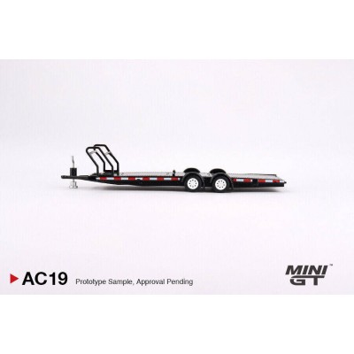 Mini GT 1/64 Car Hauler Trailer Black MGTAC19