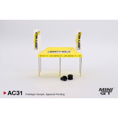 Mini GT 1/64 Paddock Service Tent Set - LB Racing MGTAC31