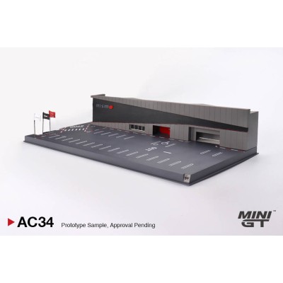 Mini GT 1/64 Diorama: NISSAN MOTORSPORTS & CUSTOMIZING CO.,LTD. NISMO OPERATION MGTAC34