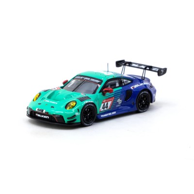 Tarmac Works X iXO Models 1/64 Porsche 911 GT3 R Nürburgring 24h 2023 #44 - HOBBY64 T64-084-23NUR44