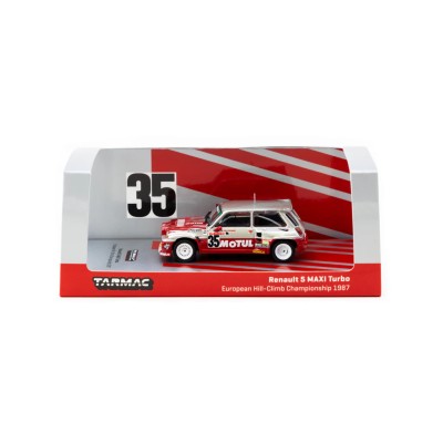 Tarmac Works 1/64 Renault 5 MAXI Turbo European Hill-Climb Championship 1987 Giovanni Rossi #35 - HOBBY64 T64-TL061-87EHC35
