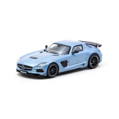Tarmac Works 1/64 Mercedes-Benz SLS AMG Coupé Black Series Matte Blue - GLOBAL64 T64G-027-MB