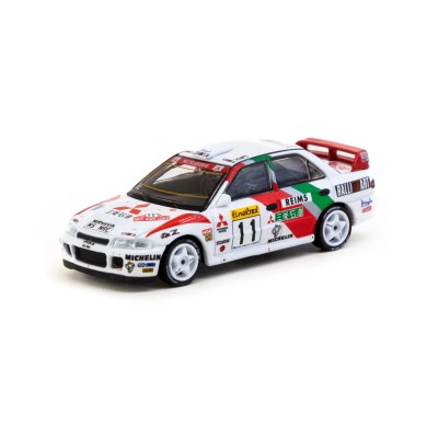 Tarmac Works 1/64 Mitsubishi Lancer Evolution II Rallye Monte-Carlo 1995 #11 GLOBAL64 T64G-049-95MCR11