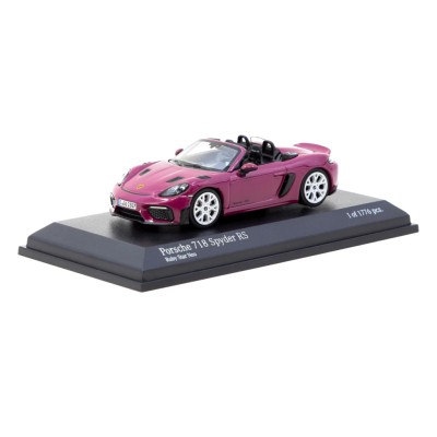 Minichamps X Tarmac Works 1/64 Porsche 718 Spyder RS Ruby Star Neo - COLLAB64 T64MC-008-RS