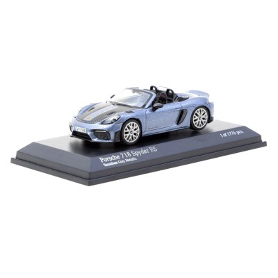 Minichamps X Tarmac Works 1/64 Porsche 718 Spyder RS Vanadium Grey Metallic - COLLAB64 T64MC-008-VG