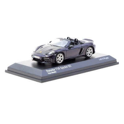 Minichamps X Tarmac Works 1/64 Porsche 718 Spyder RS Viola Metallic - COLLAB64 T64MC-008-VM
