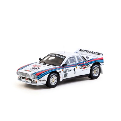 Tarmac Works 1/64 Lancia 037 Rally Rally Monte Carlo 1983 #1 with Tarmac Cards - HOBBY64+ T64P-TL002-83RMC01