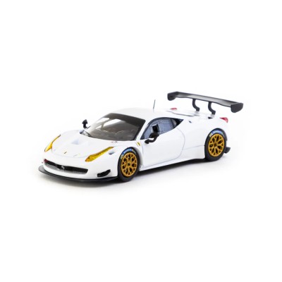 Tarmac Works X iXO Models 1/64 Ferrari 458 Italia GT3 White - ROAD64 T64R-074-WH