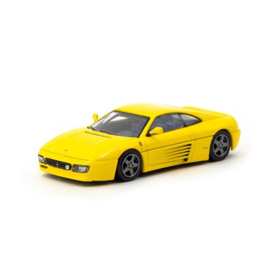 Tarmac Works X iXO Models 1/64 Ferrari 348 Challenge Yellow - ROAD64 T64R-082-YL