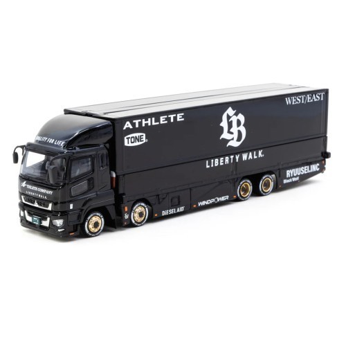 Tarmac Works 1/64 Mitsubishi Fuso Super Great LB-TRUCKS Black - TRUCK64 T64T-TL001-LBB