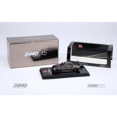 INNO64 Nissan Skyline GT-R (R34) Nismo R-Tune Chrome Black | Hobby Expo China 2023 Event Edition |