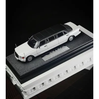 MERCEDES HEC White W126 1000Sel Luxury Limousine Model Diecast Collect Car