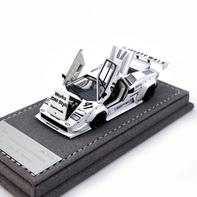 Liberty Walk Lamborghini Countach LB-Works 1:64 Beyaz – Limited Edition
